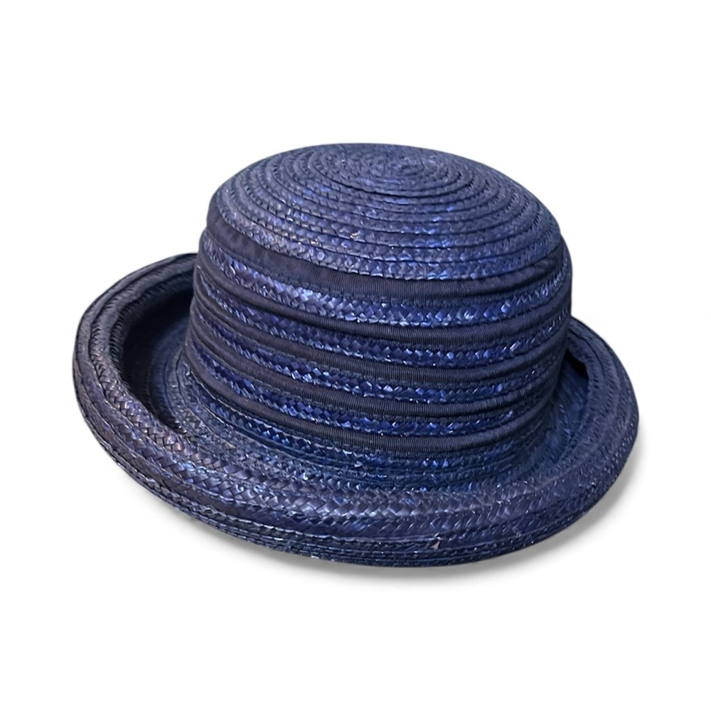 Vintage Elegant Blue Bowler Women's Hat